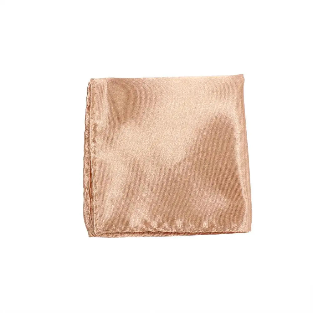 Men's Satin Pocket Square – Solid Formal Handkerchief 15 Colors Pocket Square PLUSH