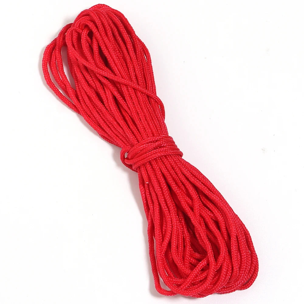 10 Yards 2mm Polyester Braided Rope – DIY Drawstring Cord Braided Craft Cord PLUSH red