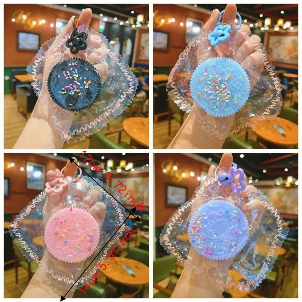 Squishy Biscuit Squeeze Keychain – Soft Slow Rebound Fidget Squishy Fidget Keychain PLUSH