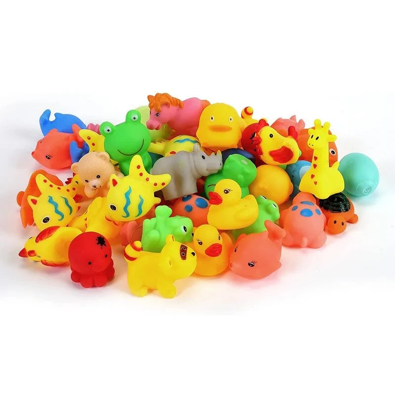 13pcs Baby Bath Toys – Cute Animal Squeeze Float Water Toys Baby Bath Toys PLUSH