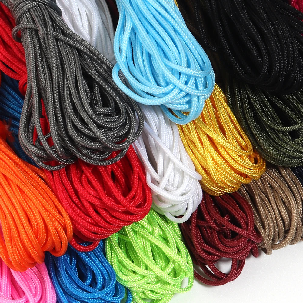 10 Yards 2mm Polyester Braided Rope – DIY Drawstring Cord Braided Craft Cord PLUSH