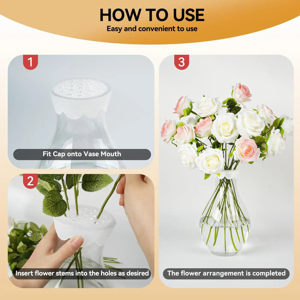 Silicone Flower Arrangement Grid | Spiral Ikebana Stem Holder Floral Arranging Tool PLUSH