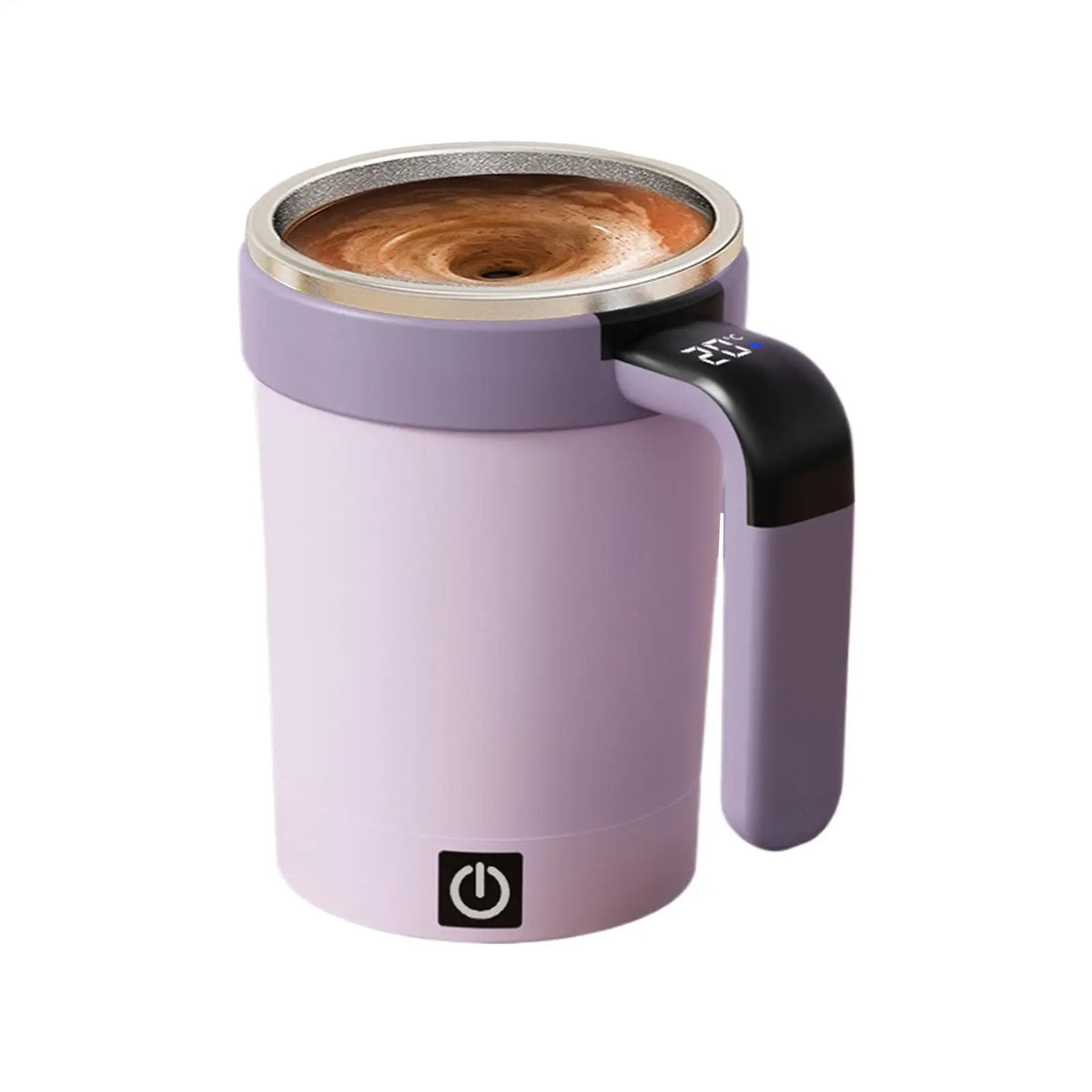 USB Self Stirring Coffee Mug 380ML | LCD Temp Display Self Stirring Mug PLUSH