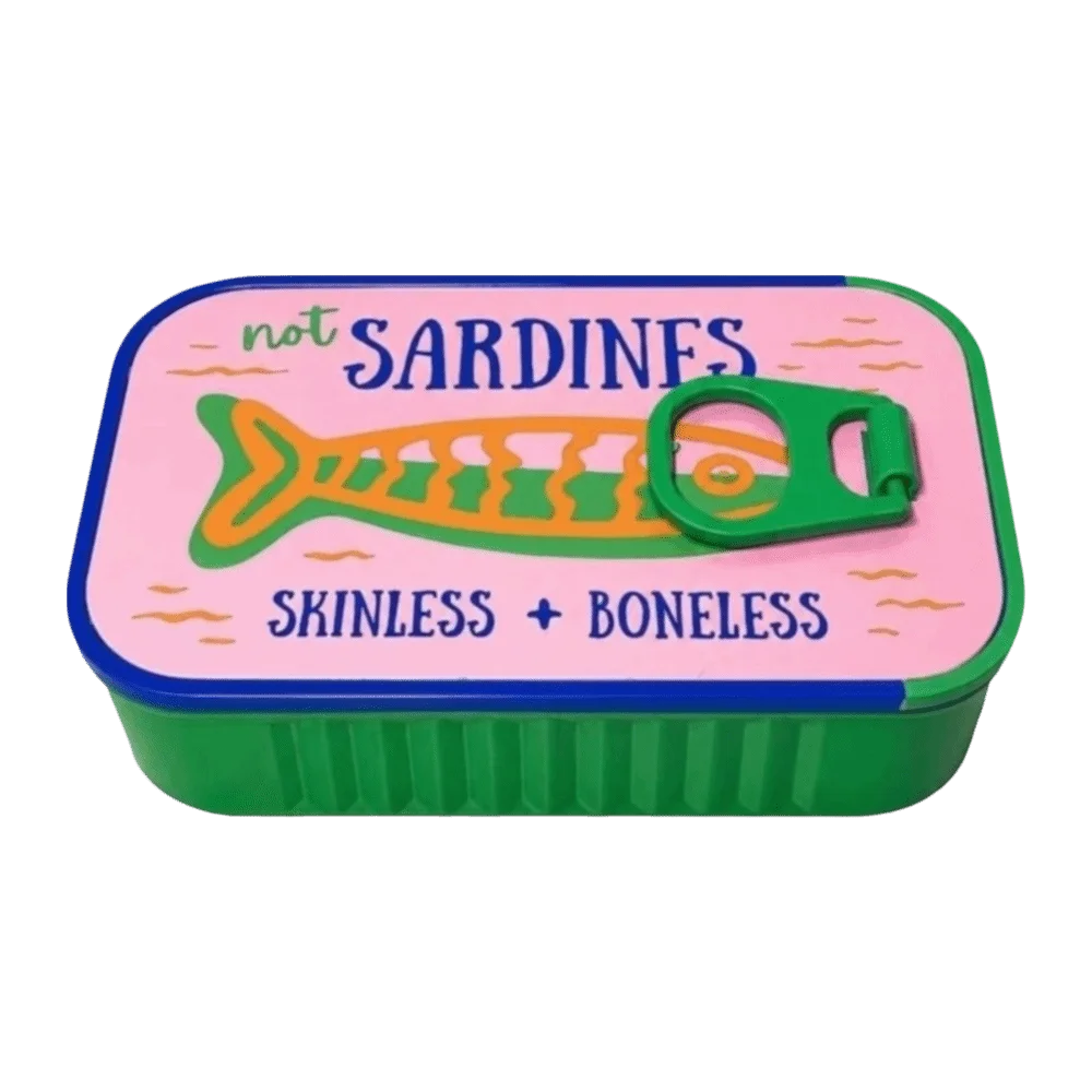 3D Printed Sardine Tin Jewelry Box – Necklace & Earring Storage Jewelry Storage Box PLUSH Style 2