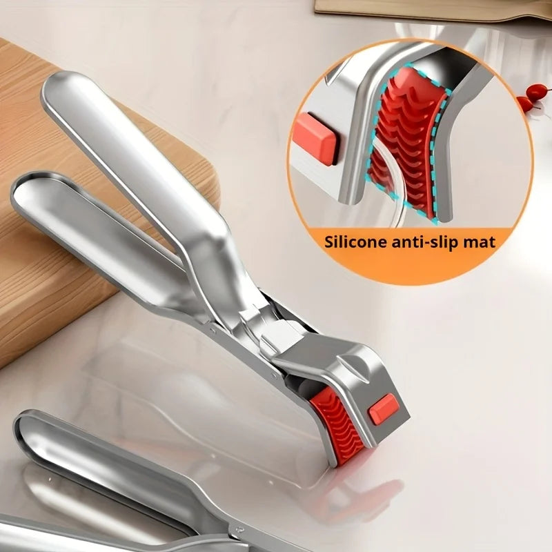 Stainless Steel Kitchen Plate Clamp – Heat-Resistant & Non-Slip Kitchen Plate Clamp PLUSH