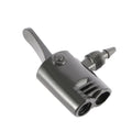 Presta & Schrader Dual Valve Bike Pump Adapter | Track Pump Head Bike Pump Adapter PLUSH black