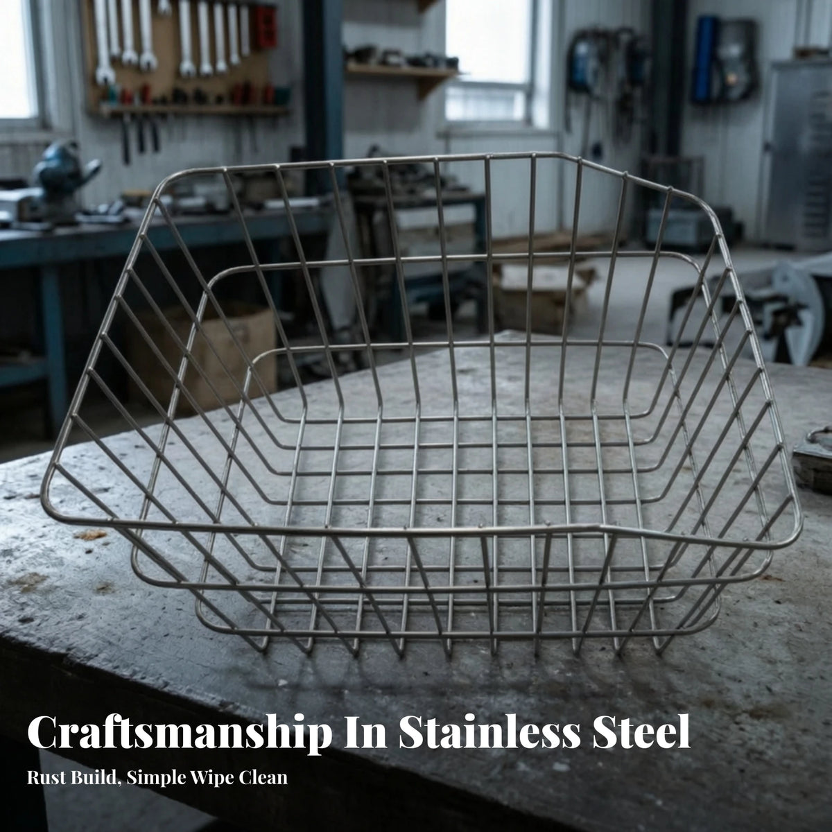 Stainless Steel Rear Bike Basket with Mounting Bracket Rear Bike Basket PLUSH