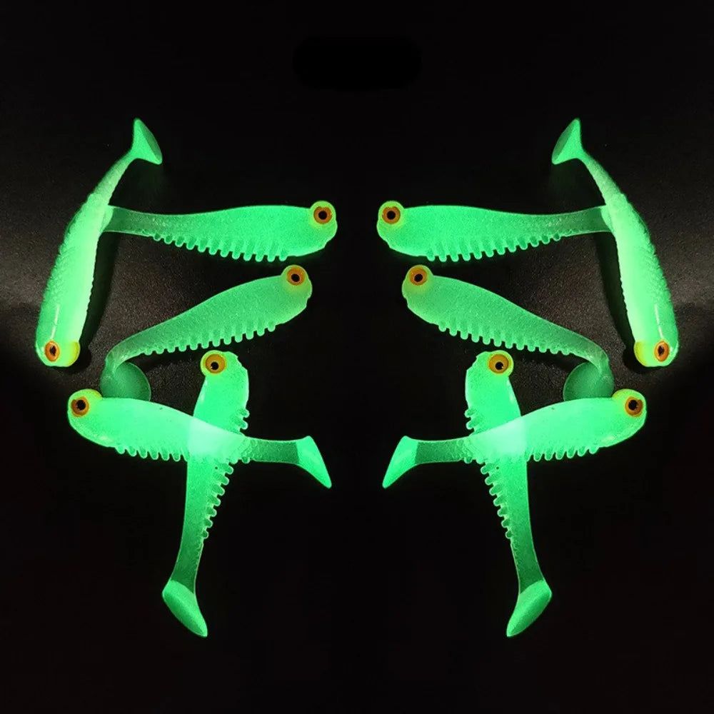 Soft Silicone Worm Fishing Lures 10pcs – Bass Swimbaits Soft Fishing Lures PLUSH