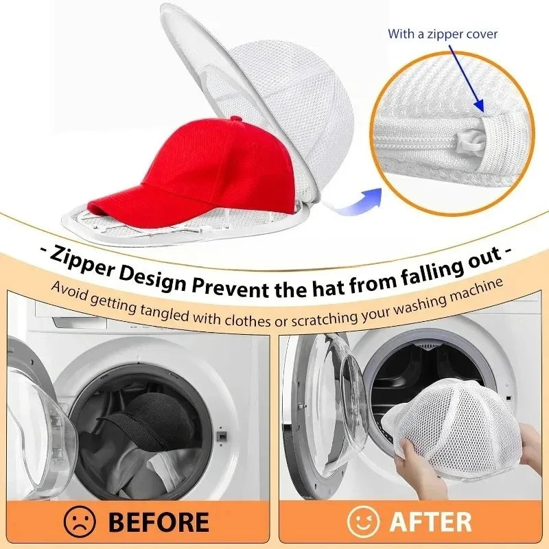 Hat Washing Bag – Anti-Deformation Mesh Cap Protector Hat Washing Bag PLUSH