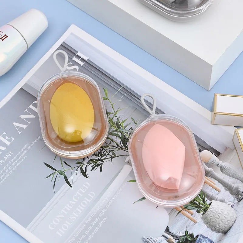 Space Capsule Makeup Sponge Egg with Storage Box – Wet & Dry Makeup Sponge PLUSH