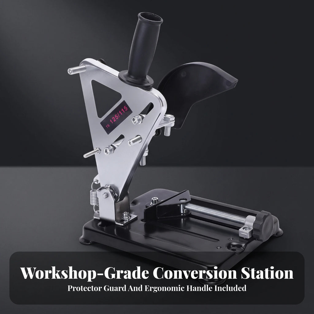 Sliding Angle Grinder Stand | Adjustable, Stable Bench Mount Angle Grinder Stand PLUSH
