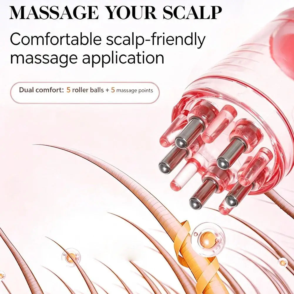 Scalp Oil Applicator Comb – 6ml Precision Hair Serum Massager Scalp Oil Applicator PLUSH