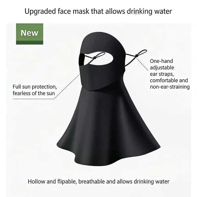 Women's UV Protection Cycling Face Mask – Breathable & Lightweight UV Cycling Face Mask PLUSH A one size