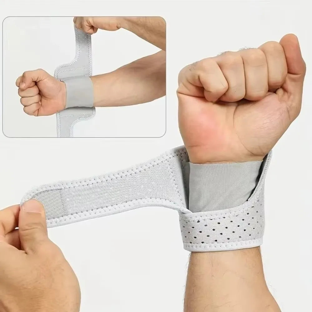 Breathable Sports Wrist Brace – Compression & Adjustable Support Sports Wrist Brace PLUSH