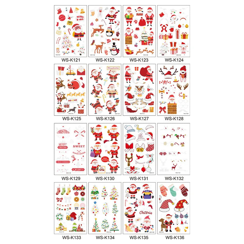 Glow in the Dark Temporary Tattoo Stickers – Halloween & Holiday Temporary Tattoo Stickers PLUSH