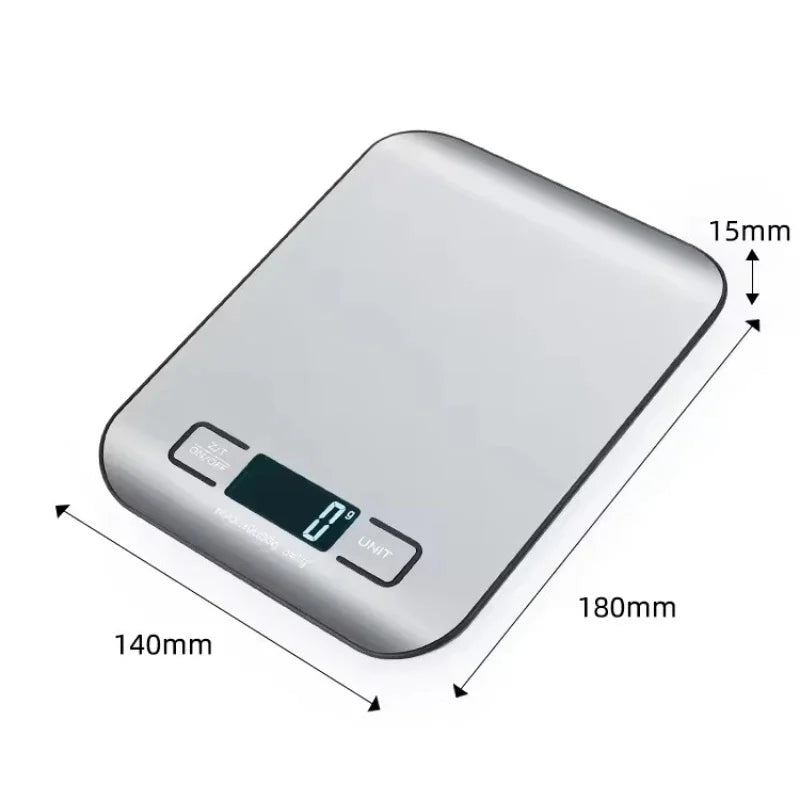 Digital Kitchen Scale 5kg LED Display | 1g Precision Digital Kitchen Scale PLUSH