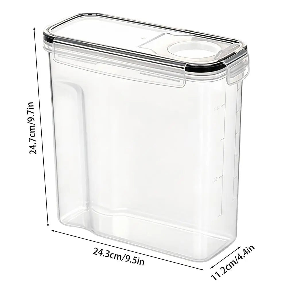 4L Airtight Food Storage Container – Transparent Grain Keeper Food Storage Container PLUSH 4L