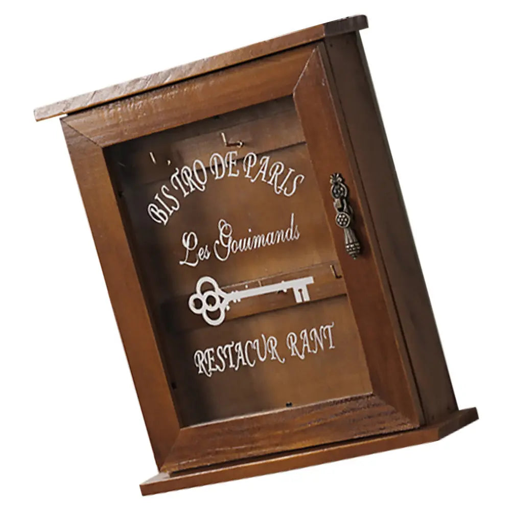 Wooden Wall Key Box – Multifunction Key Holder Organizer Wall Key Organizer PLUSH
