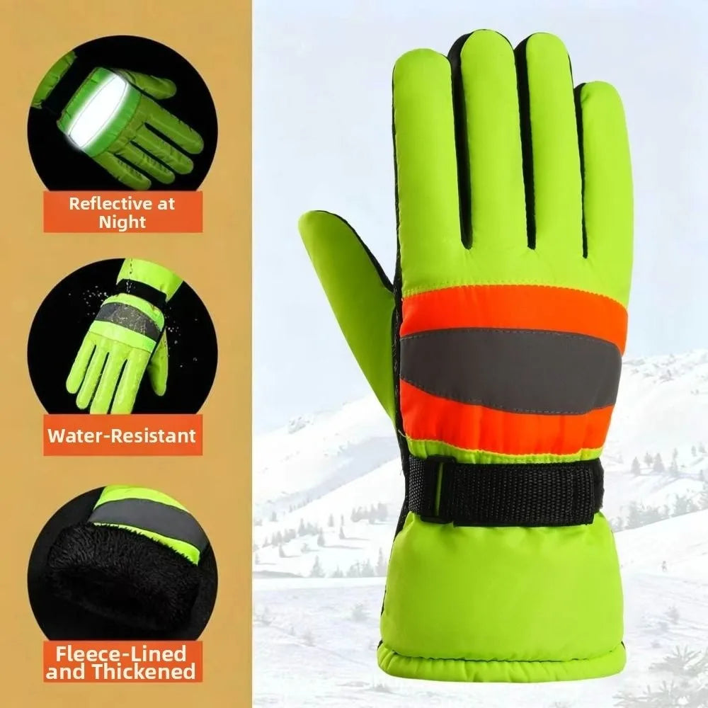 Reflective Touchscreen Work Gloves – Warm Waterproof Winter Winter Work Gloves PLUSH