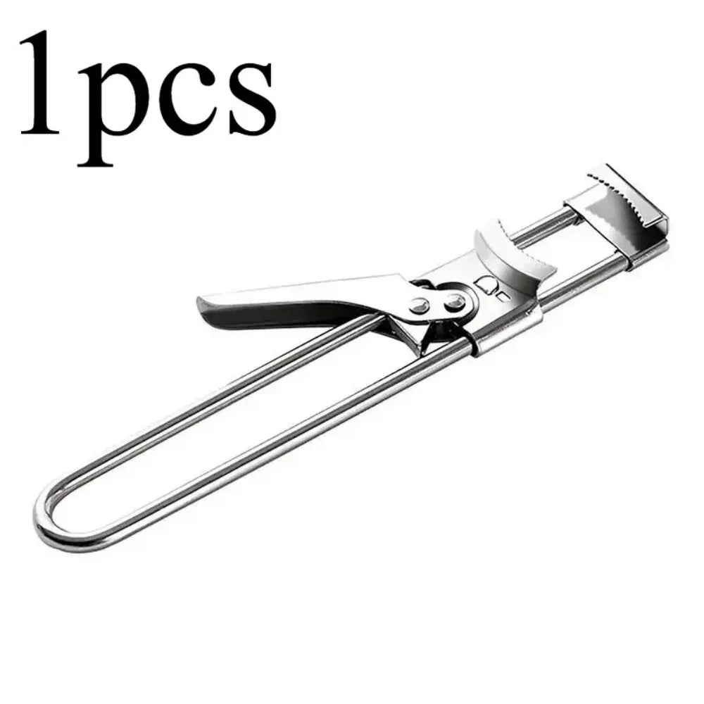 Heavy Duty Adjustable Stainless Steel Jar & Can Opener Kitchen Can Opener PLUSH 1Pcs