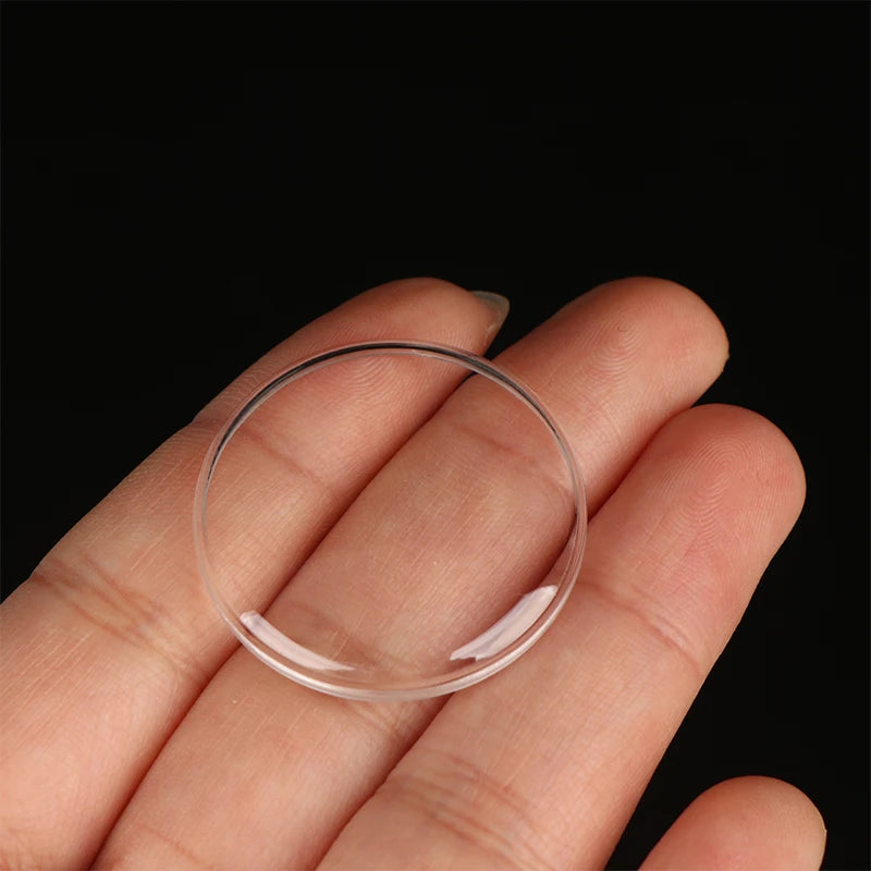 28mm–32.2mm Acrylic Watch Crystal Lens – Mirror Finish Cover Watch Crystal Lens PLUSH