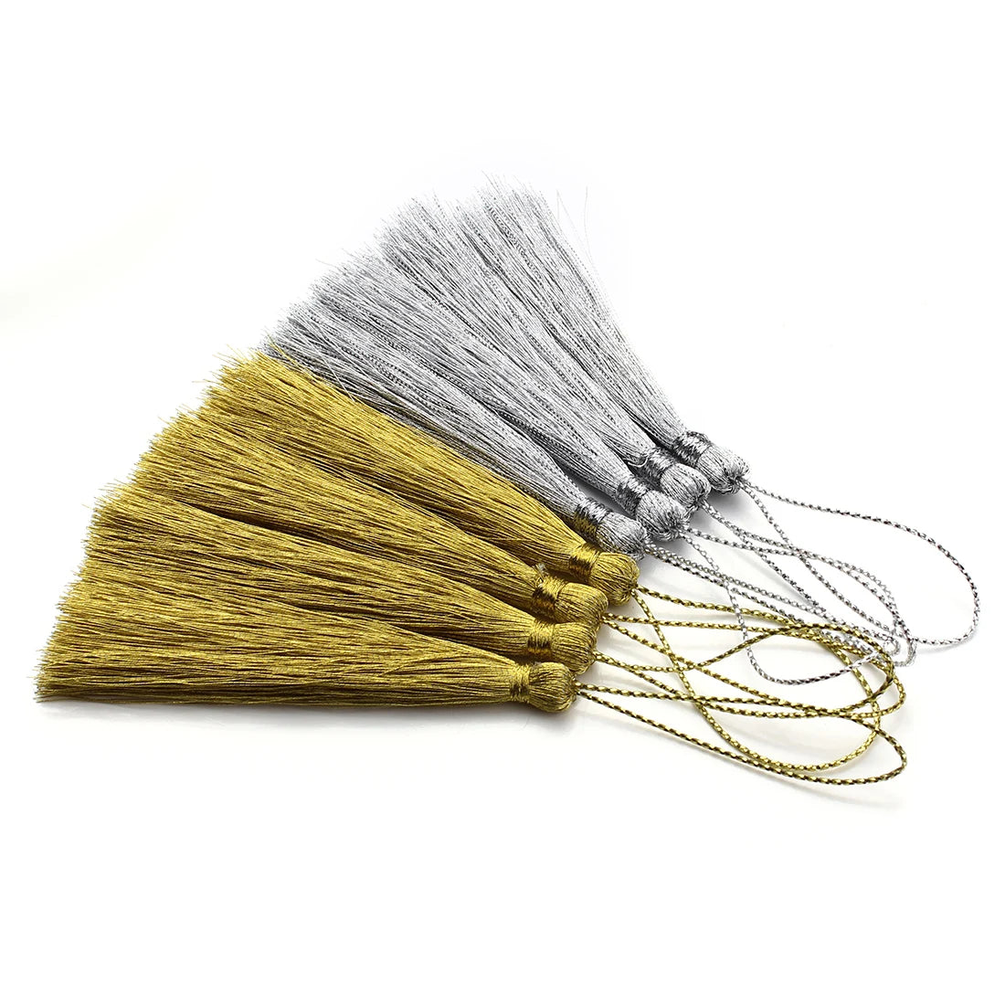30pcs Silky Rayon Tassels Gold Silver DIY Jewelry Making Jewelry Making Tassels PLUSH