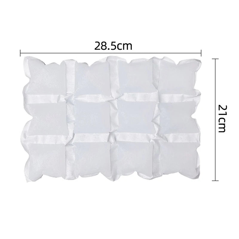 Reusable Gel Ice Pack | Auto Water Absorption Cooling Bag Reusable Ice Pack PLUSH 12 grids