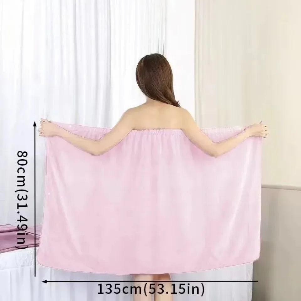 Women's Wearable Bath Wrap Towel – Quick Dry Shower Robe Bath Wrap Towel PLUSH