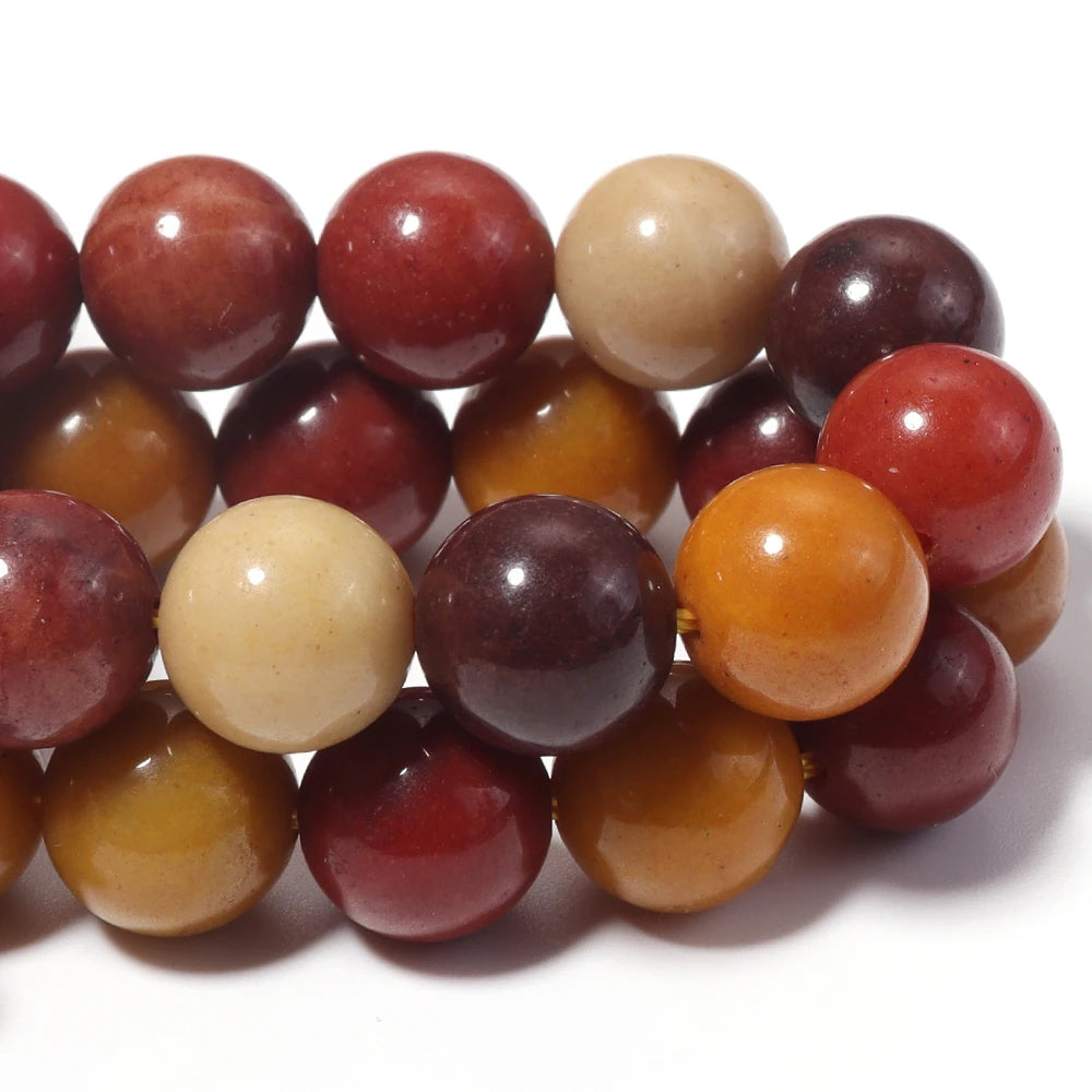 Egg Yolk Stone Round Spacer Beads 6/8/10mm – DIY Jewelry Natural Stone Beads PLUSH