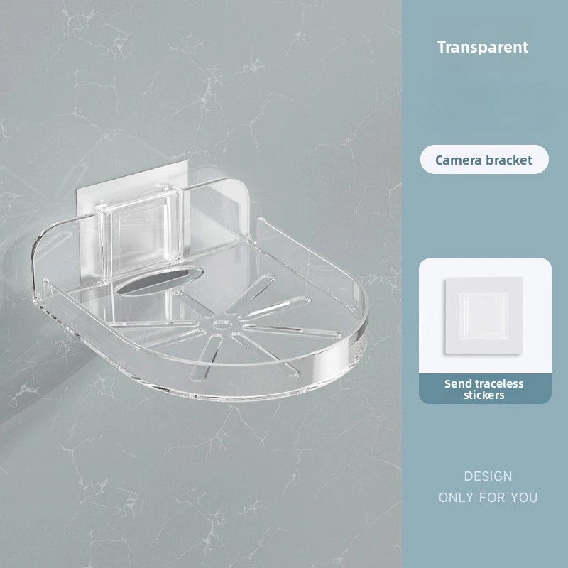 Adjustable Heavy-Duty Camera Wall Mount Bracket – No Drill Camera Wall Bracket PLUSH Transparent Color