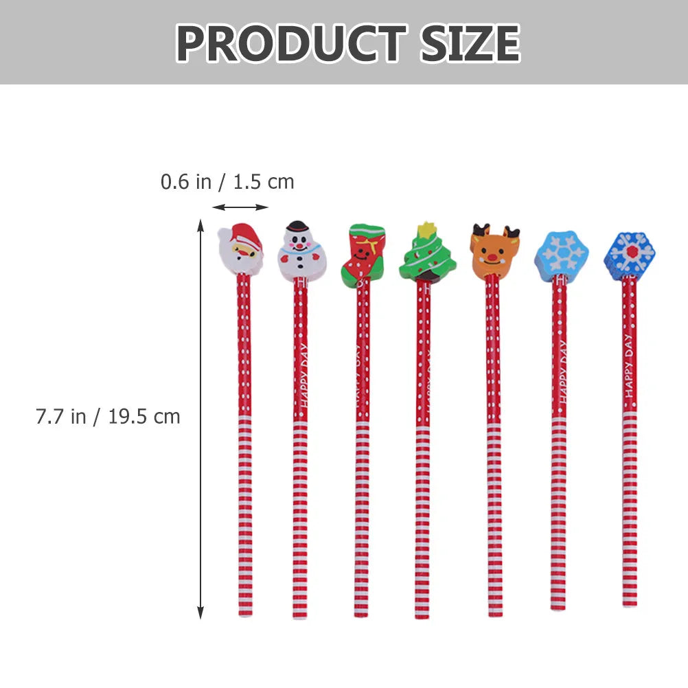 40pcs Holiday HB Pencils with Erasers – Halloween & Christmas Holiday Pencil Set PLUSH