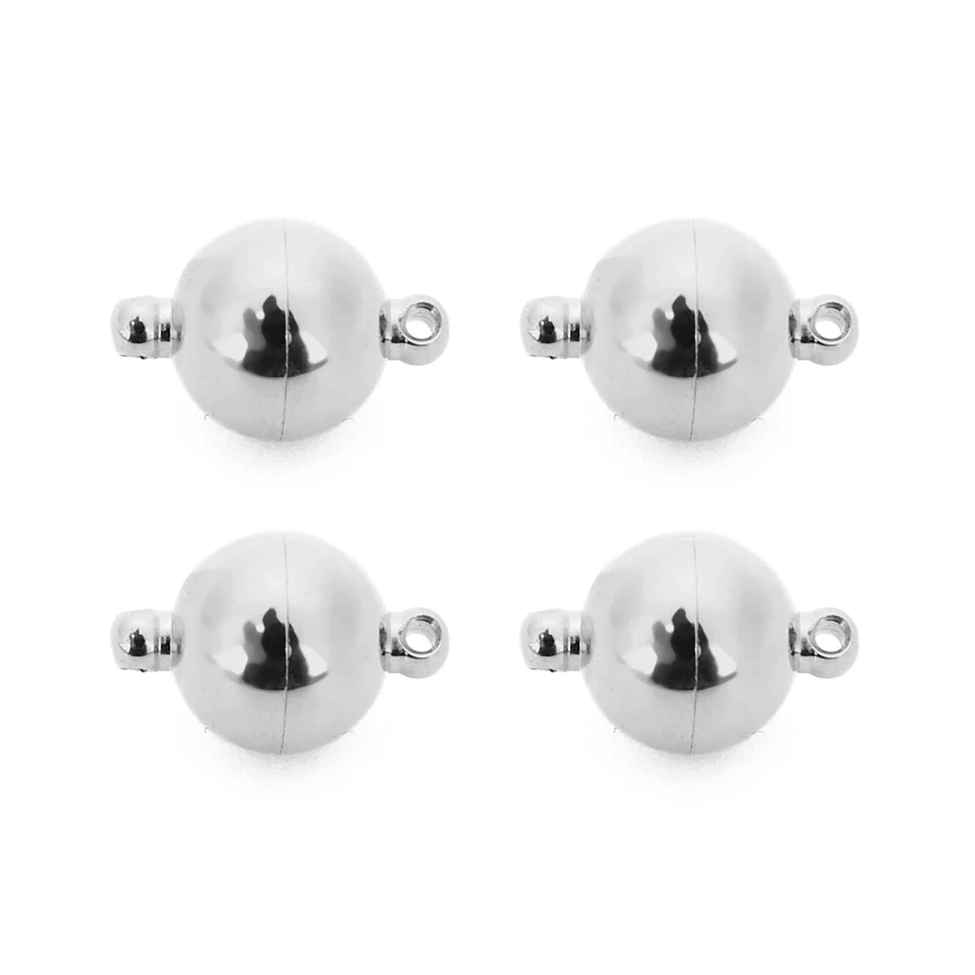 Round Stainless Steel Magnetic Clasps for DIY Jewelry – 2pcs Jewelry Clasp Findings PLUSH steel 16mm