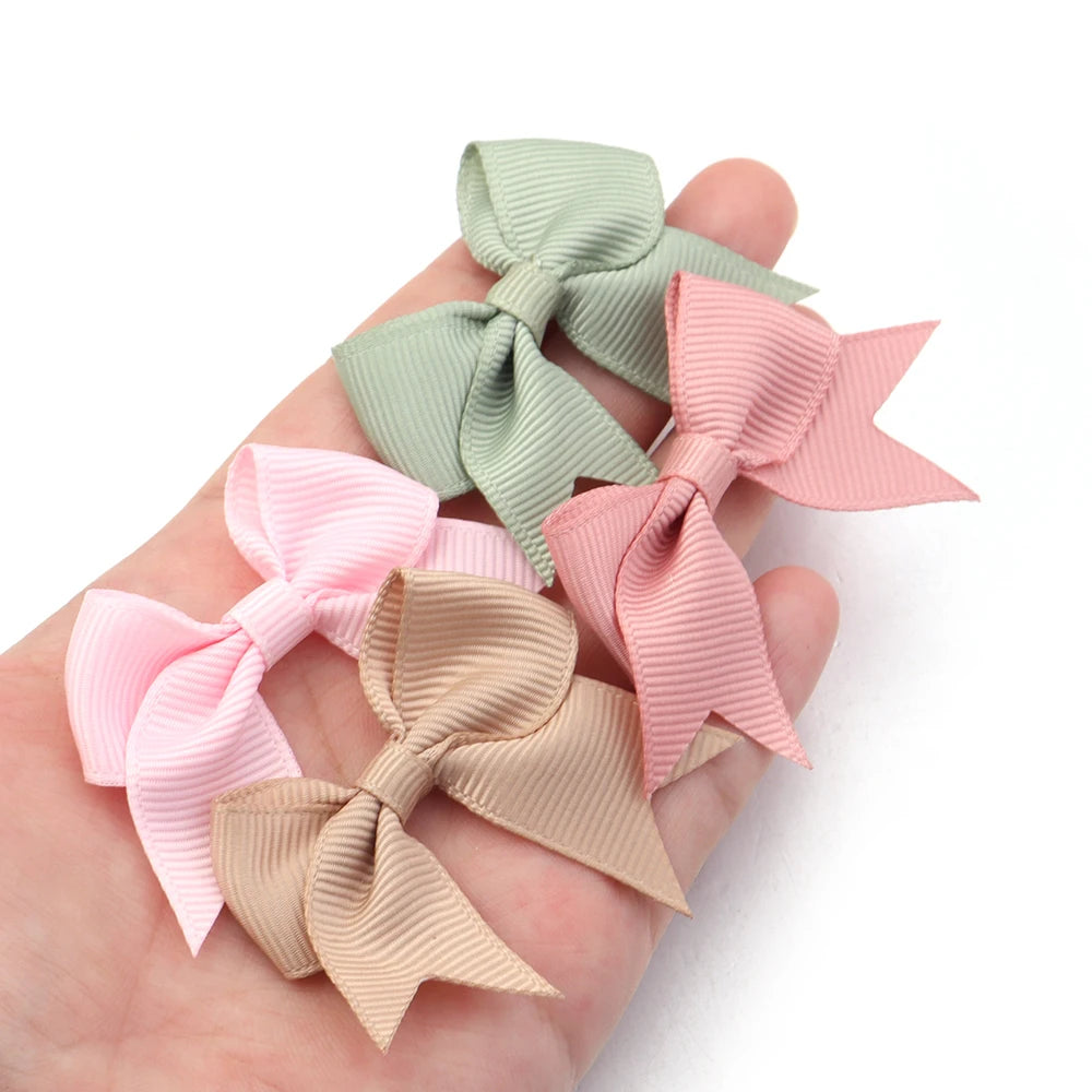 20pcs Satin Ribbon Bows – DIY Jewelry & Hair Accessories Ribbon Bow Embellishments PLUSH