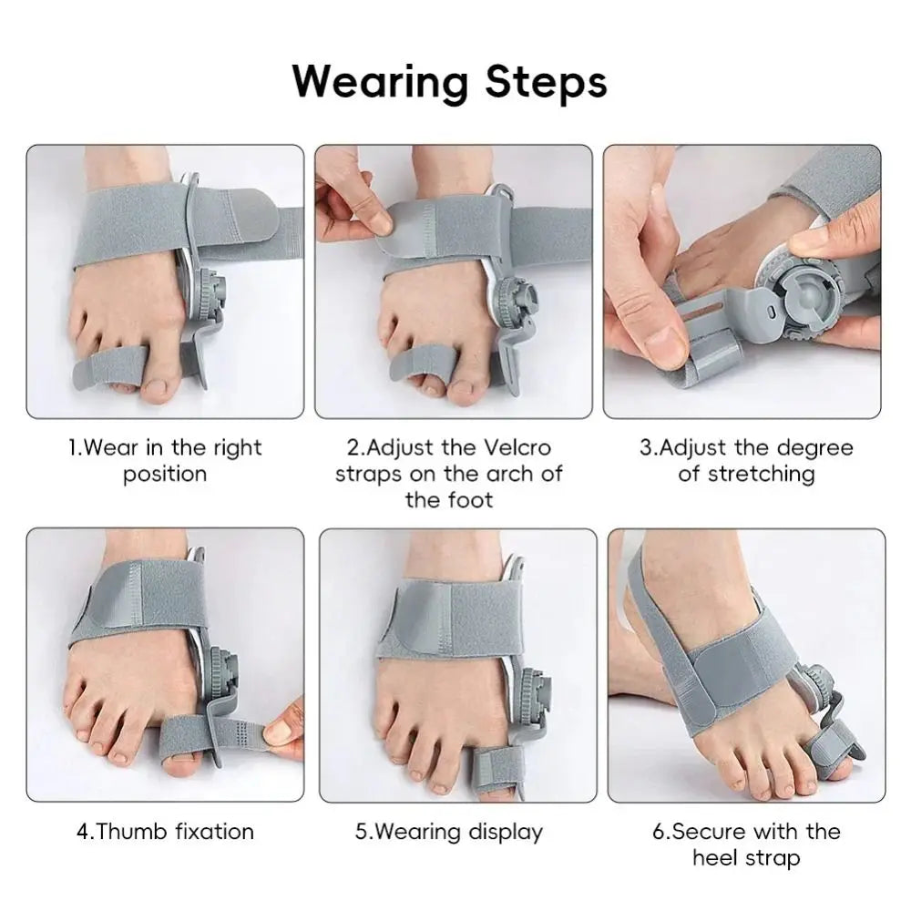 Adjustable Bunion Corrector Big Toe Straightener Brace – Unisex Toe Corrector Brace PLUSH