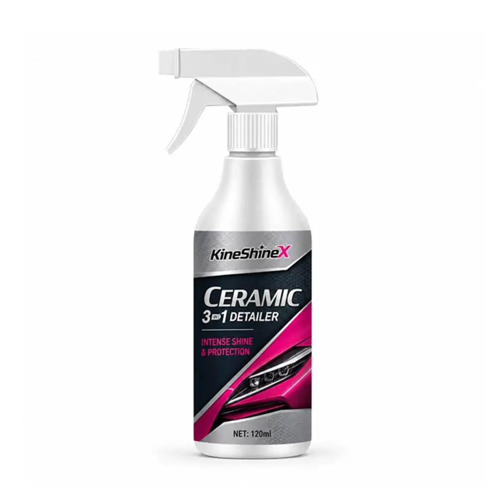 KineShineX 120ml Ceramic Car Spray – High-Gloss Coating Ceramic Car Spray PLUSH 1PCS
