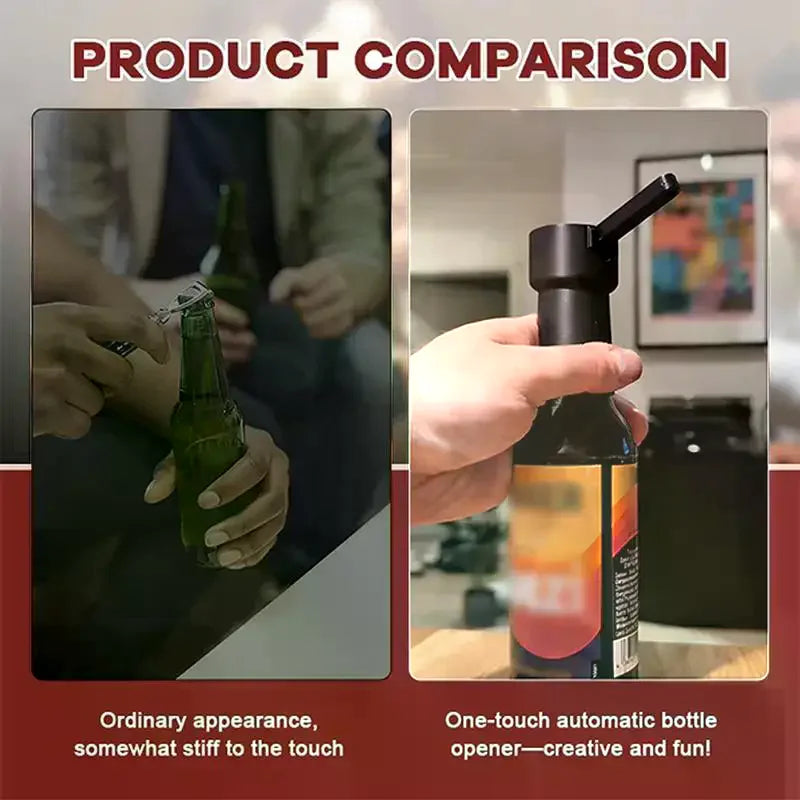 Lever Beer Bottle Opener – Cap Launcher Funny Kitchen Gadget Bottle Opener PLUSH