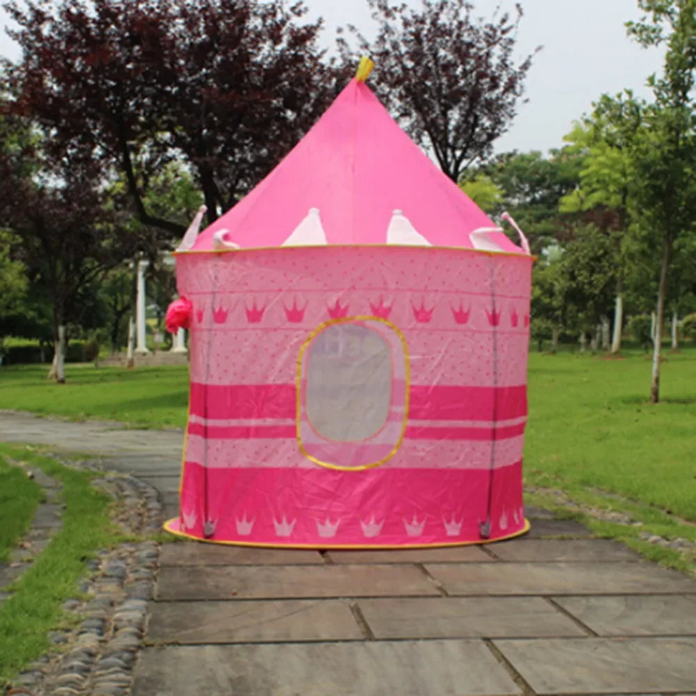Kids Foldable Castle Play Tent – Toddler Indoor Outdoor Playhouse Kids Play Tent PLUSH