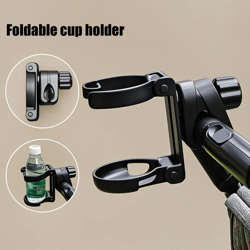 Adjustable Foldable Stroller Cup Holder – ABS Bottle Holder Stroller Cup Holder PLUSH