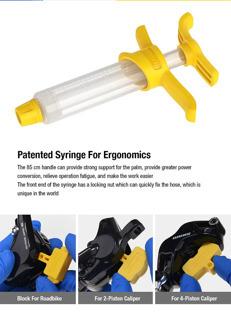 EZMTB Hydraulic Disc Brake Bleed Kit – Shimano SRAM Magura MTB Brake Bleed Kit PLUSH