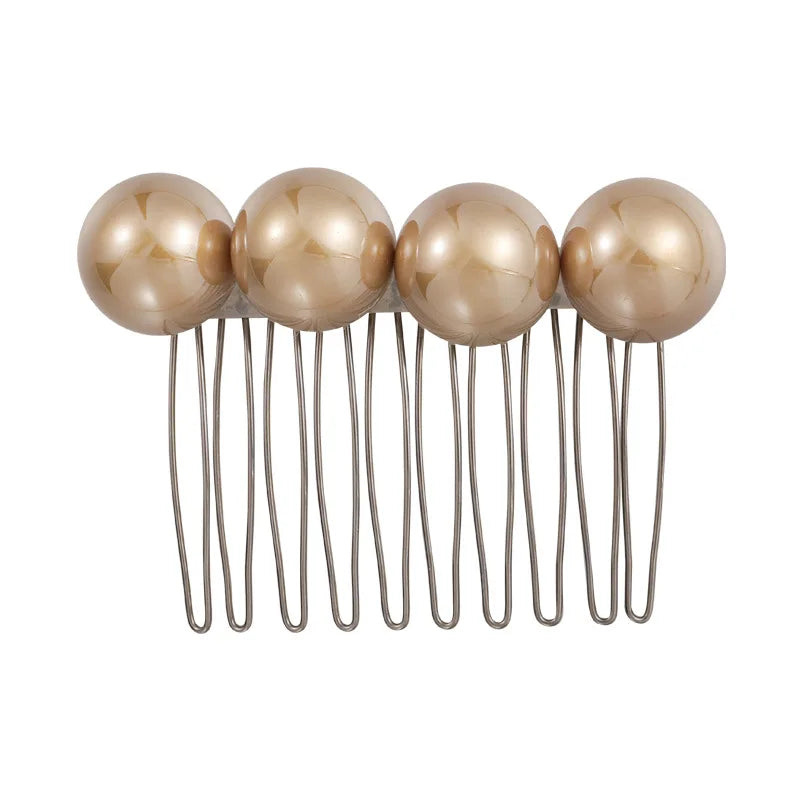 Vintage Pearl Hair Comb Updo Clip – French Style for Women Pearl Hair Comb Clip PLUSH