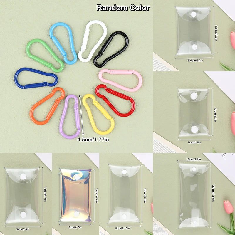 Mini Transparent PVC Anime Doll Display Bag & Keychain Pouch Anime Display Pouch PLUSH