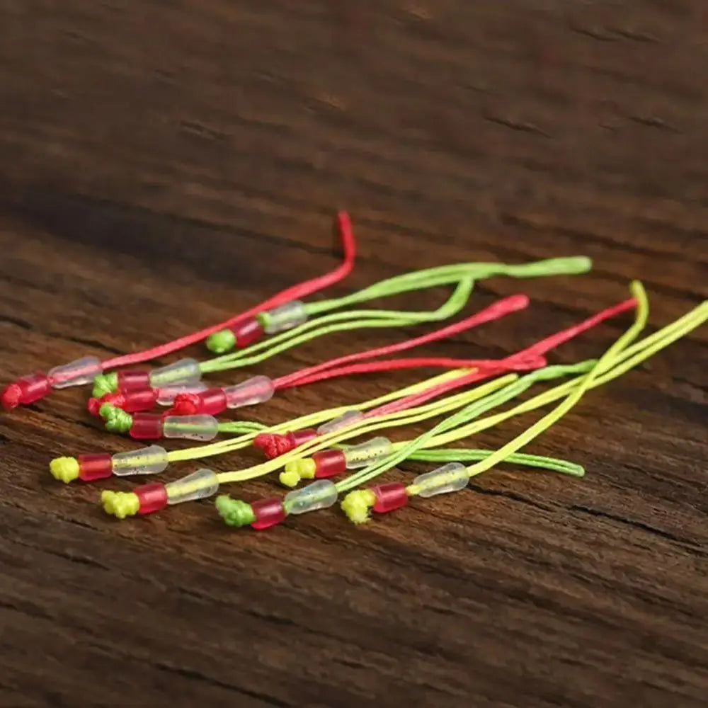 50pcs PE Fly Fishing Loop Connectors Pole Tip – Sizes 2#–12# Fishing Line Connectors PLUSH