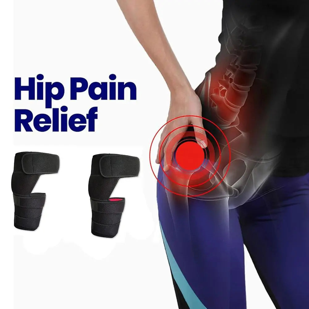 Breathable Adjustable Groin & Hip Support Brace – Thigh Strap Hip Support Brace PLUSH