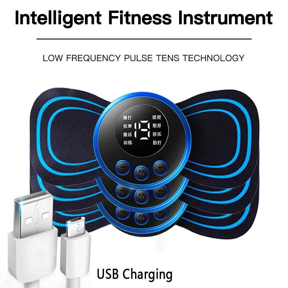 CAMMUO 8-Mode 19-Level Electric Pulse Neck & Body Massager Electric Pulse Massager PLUSH