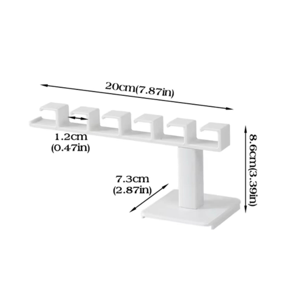 L-Shaped No-Drill Wall Hat Rack – 6 Hooks | 1, 2 & 4 Pack Wall Mount Hat Rack PLUSH