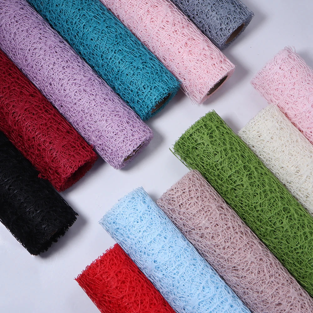 4.5m Korean Jacquard Net Mesh Flower Bouquet Wrapping Paper Floral Wrapping Paper PLUSH