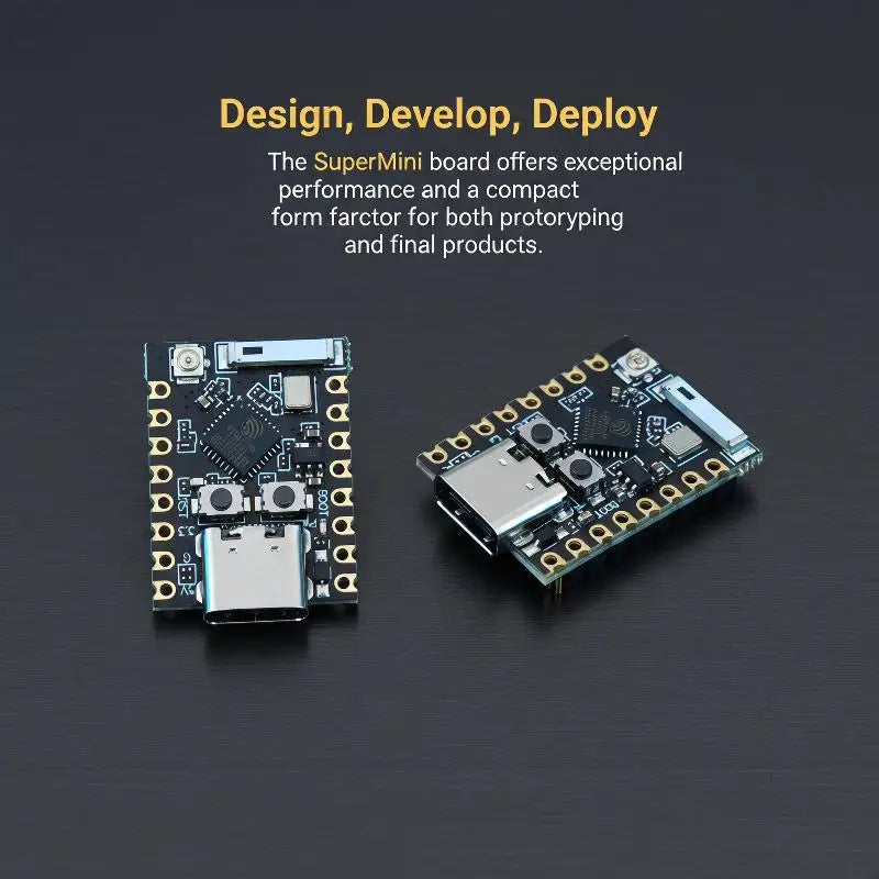 ESP32-C3 SuperMini Dev Board – WiFi & Bluetooth 5.0 Type-C Microcontroller Dev Board PLUSH