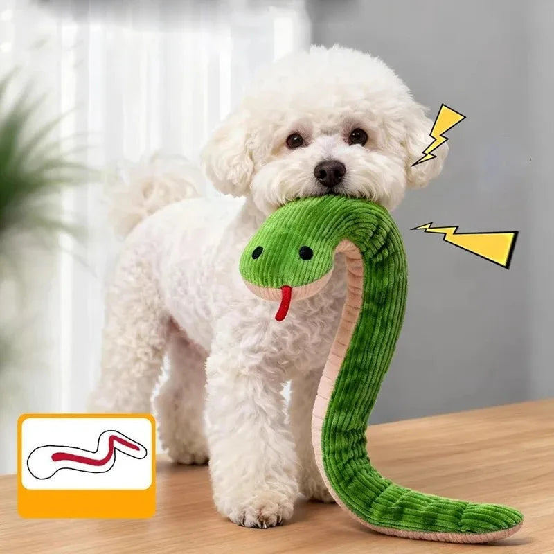 16.5" Kitten Kick Toy Paper Snake – Cat Chew & Play Toy Cat Kick Toy PLUSH