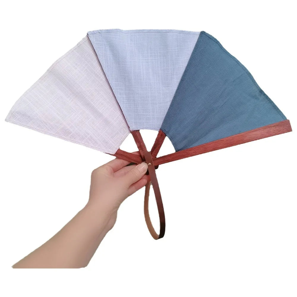 Handmade Embroidered Spanish Folding Fan – Vintage Portable Fan Folding Hand Fan PLUSH Style B