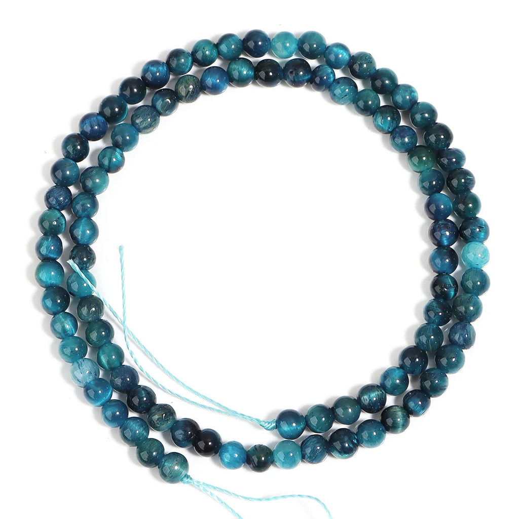 Blue Tiger's Eye Stone Beads 4–12mm | DIY Jewelry Spacers Stone Spacer Beads PLUSH 4mm
